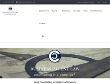 Tablet Screenshot of businesspatentlaw.com